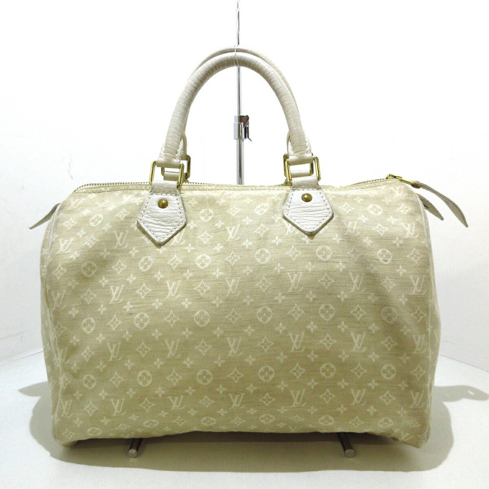 Louis Vuitton Speedy 30 Handbag Linen Dune